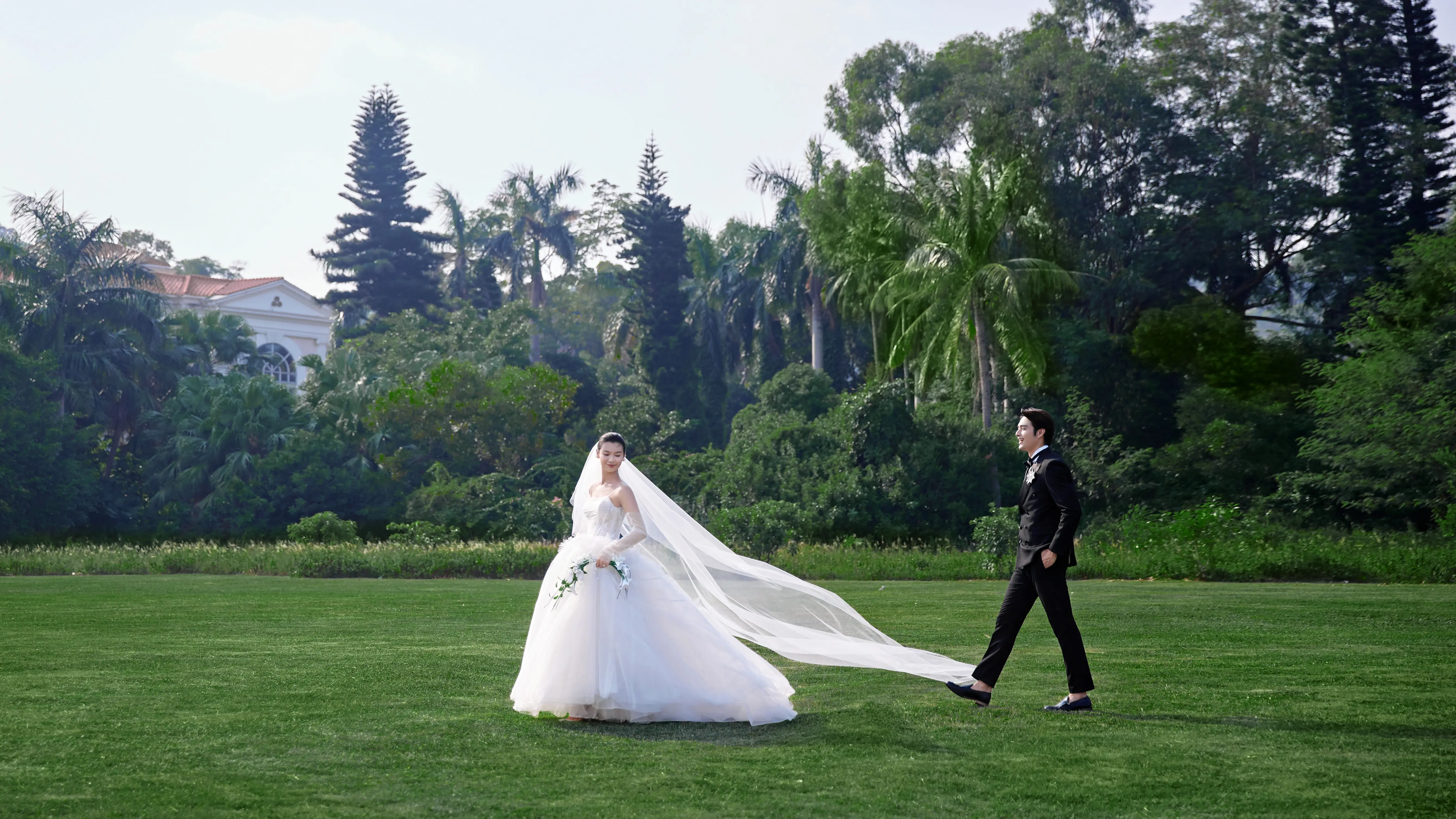 珠海｜仙女必拍的草坪婚纱照